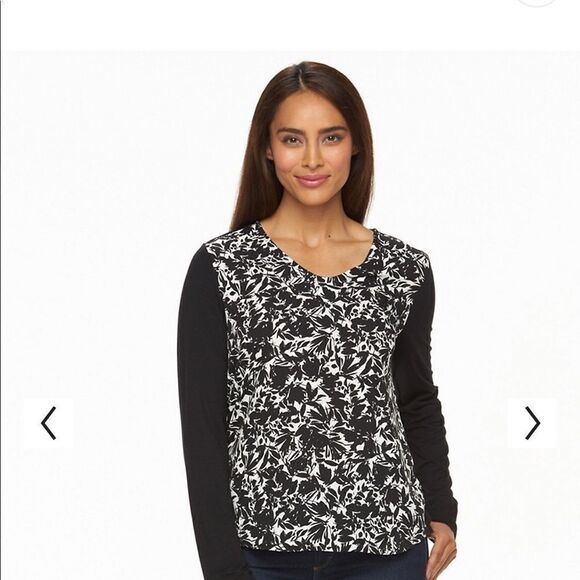 Croft & Barrow Large Black Feather Color - Picture 1 of 10